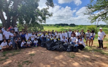Projeto Vale Sustentável mobiliza 187 pessoas na limpeza do Rio Piranhas-Açu, em Carnaubais