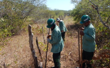 Cercamento da área de 112 Hectares destinada ao reflorestamento é iniciado